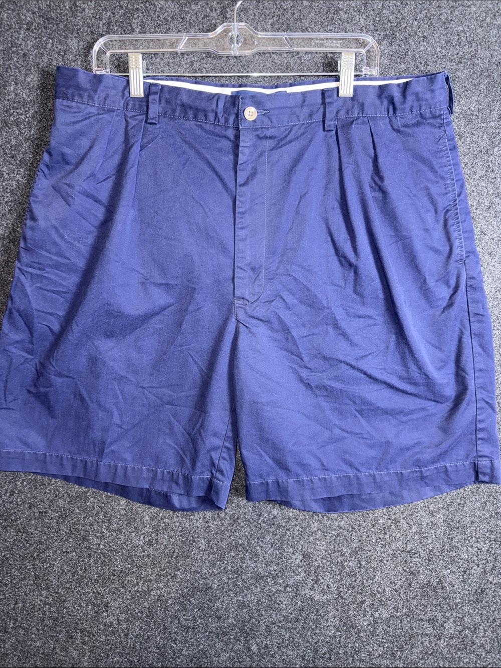 Polo by Ralph Lauren Men's Deep Blue Flat-Front Shorts‎